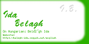 ida belagh business card